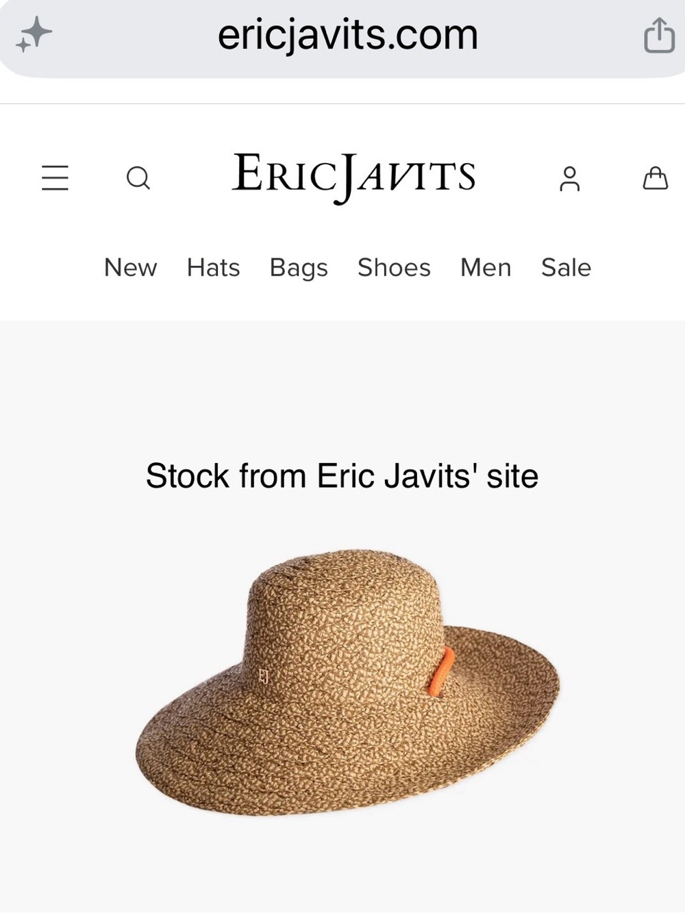 Aimee Straw Packable Hat NWOT only tried on once - Picture 5 of 11